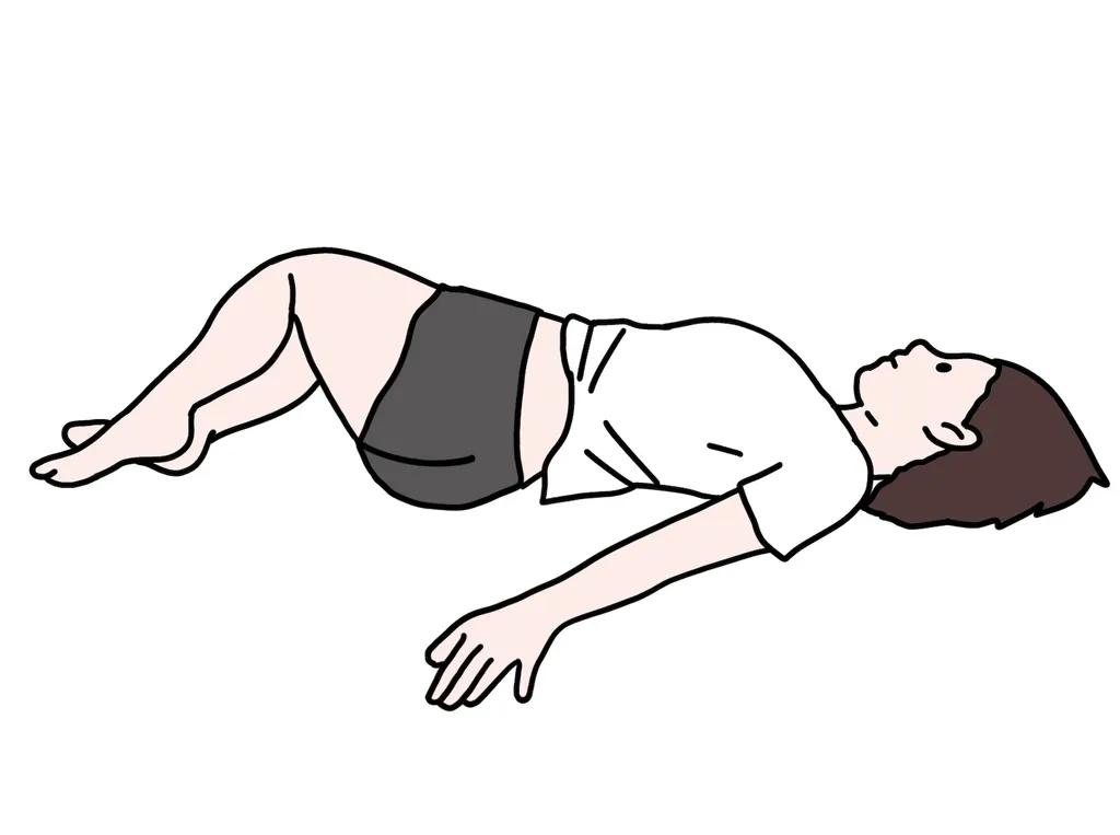 朝のストレッチ