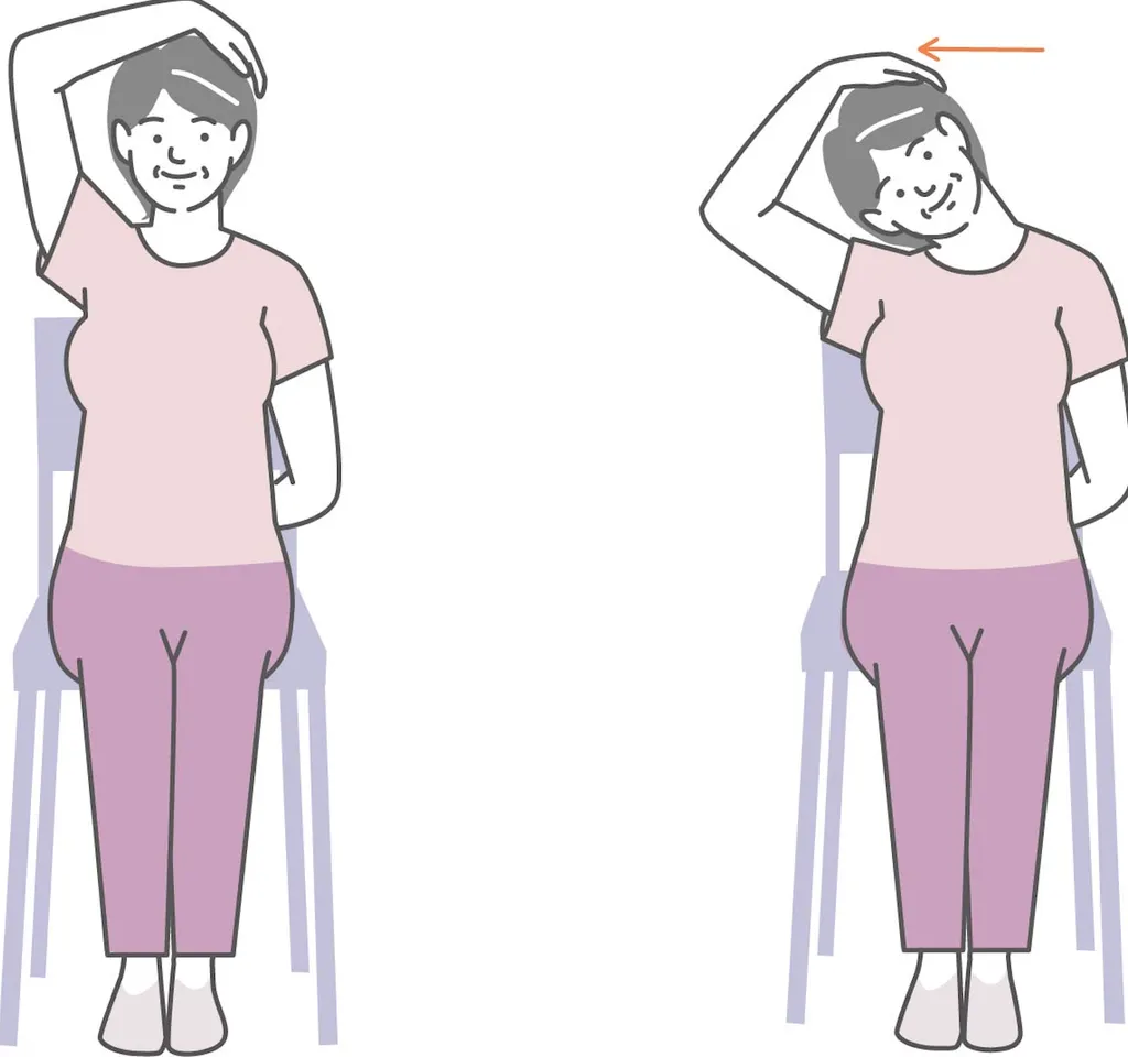 朝のストレッチ